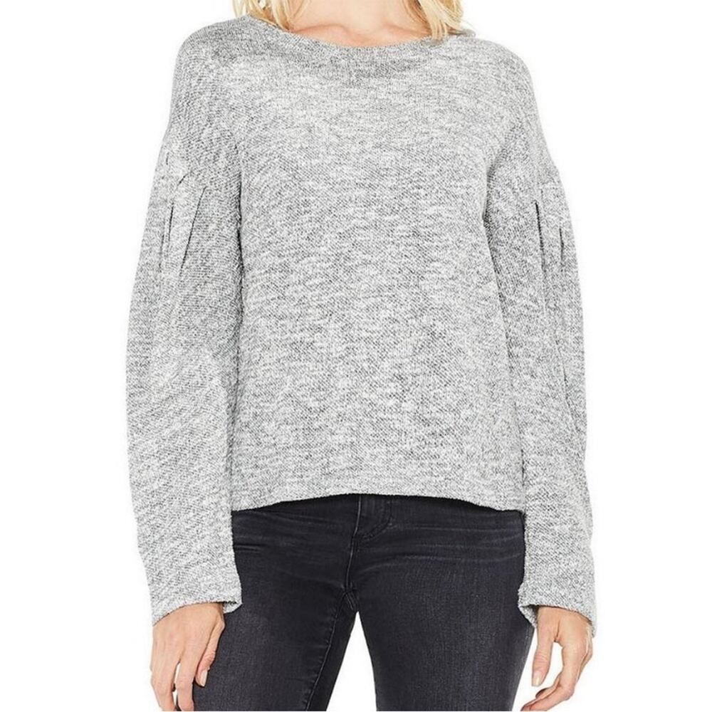 NEW Two By Vince Camuto Gray Metallic Drop Sleeve Sweater, Medium, MSRP $79